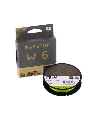 Pītā aukla Westin W6 8 Braid Lime Punch